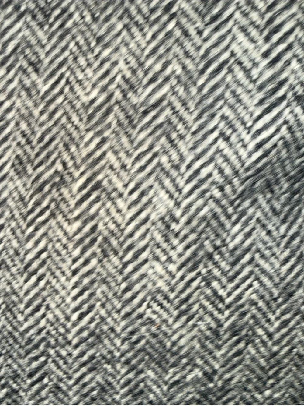 Coach Bleeker Leather-Trim Herringbone Tote Bag - Black & Gray
